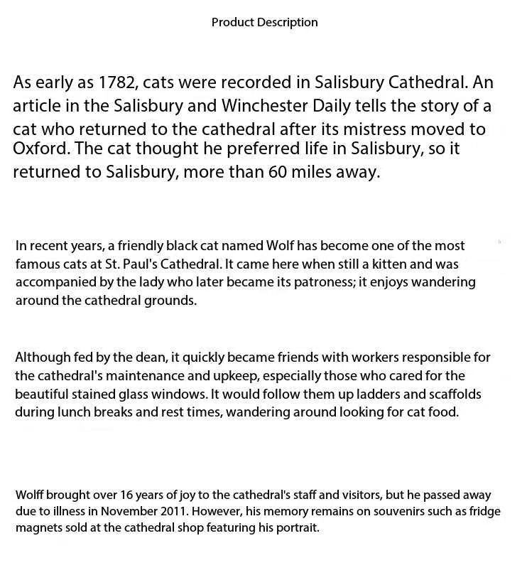 Cathedral Cat puzzle, an irregular-shaped wooden birthday, New Year and Valentine's Day gift
